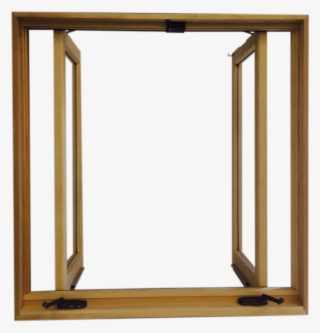 Swing Out Pair Casement Open - Plywood