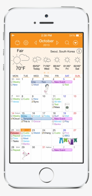 Tagged With Awesome Calendar - Smartphone