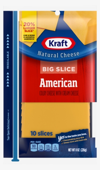 Kraft Big Slice Colby Cheese With Cream Cheese American,