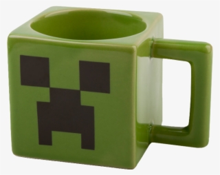 Creeper Face Square Coffee Mug - Minecraft Cup