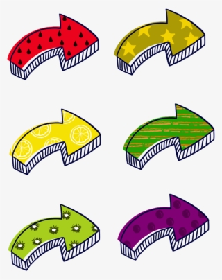Flèche Fruit Coloré Dessin Animé Png Et Psd