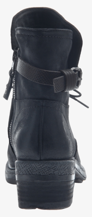 Gallivant Women's Boot In Black Back View - Motorcycle Boot