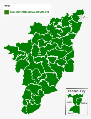 2004 Tamil Nadu Lok Sabha Election Map - Tamil Nadu Lok Sabha Constituencies Map