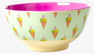 Ice Cream Print Melamine Bowl Rice Dk - Bowl