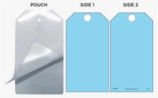 Blue Self-laminating Safety Tag Kit - Diagram