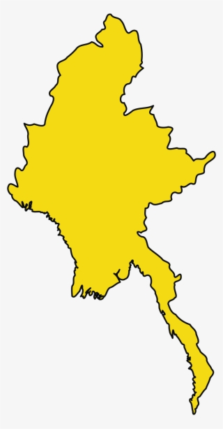 Myanmar Map Png - Myanmar Clipart