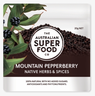 Australian Superfood Co Mountain Pepperberry 20g - Superfood Dried