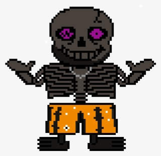 Prisoner Shadowtale Sans - Shadowtale Sans Pixel Art