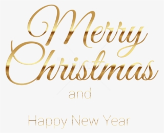 Free Png Merry Christmas Gold Png - Transparent Merry Christmas Png