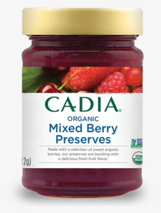 cadia® organic and non-gmo preserves are made with - frutti di bosco