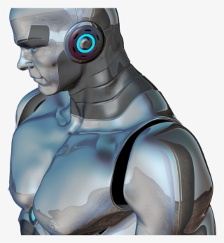 Artificial Intelligence Silver Robot