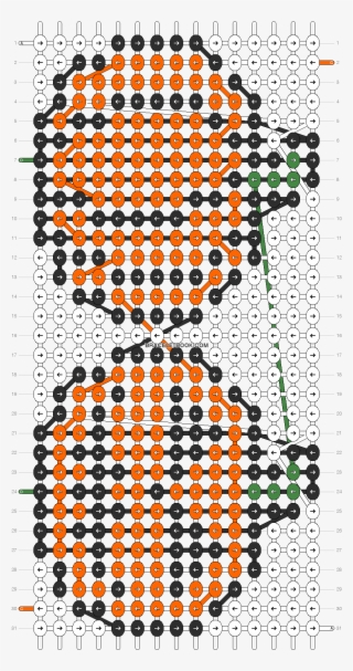 Pumpkin Friendship Bracelet Pattern Number - Jeux De Balayage Visuel