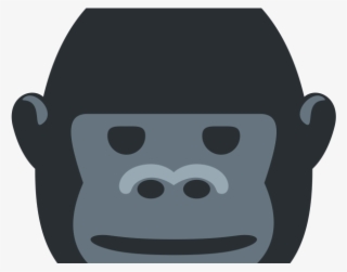 Ferocious Clipart Gorilla Face - Gorilla Emoji Png