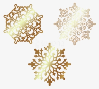 Free Png Golden Snowflakes Png - Gold Snowflakes Transparent Png