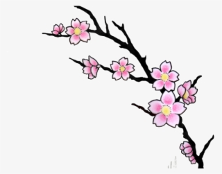 Sakura Blossom Clipart Leaves - Cherry Blossom Tattoo Design