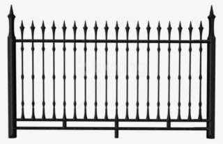 Free Png Download Transparent Black Iron Fence Clipart - Iron Fence Png