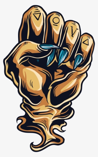 Devil Gesture Hand Download Hd Png Clipart - Devil Hand Art