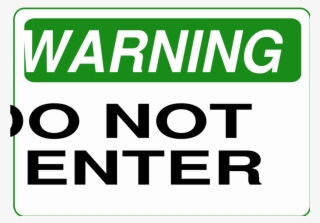 Do Not Enter - Oval