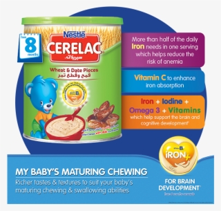 Nestlé® Cerelac® Infant Cereal Wheat & Date Pieces - Cerelac Baby Food
