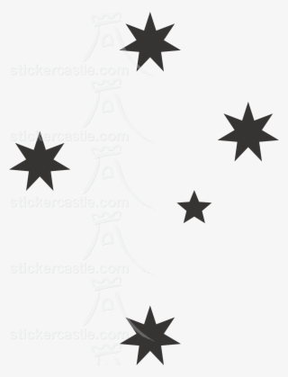 decal australian southern cross tattoos, australia - southern cross constellation vector