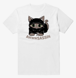 Awwwsassin Cat Cute Funny T-shirt - T-shirt