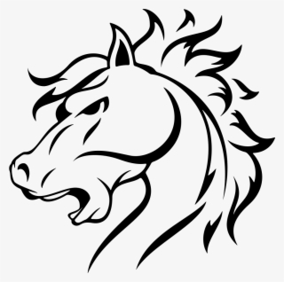 Png File Svg - Horse Face Logo