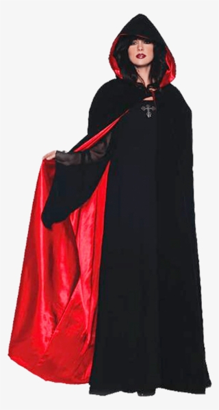 Black/red Deluxe Velvet Cape - Black And Red Cape Costumes
