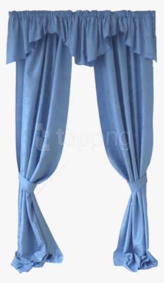 Download Curtains Png Images Background - Curtains Blue Png