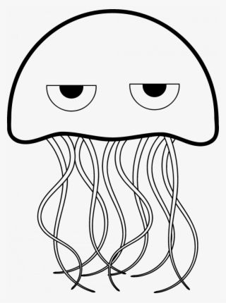 Medium Size Of How To Draw A Cartoon Angry Mouth Eyes - Jellyfish Black And White Drawing