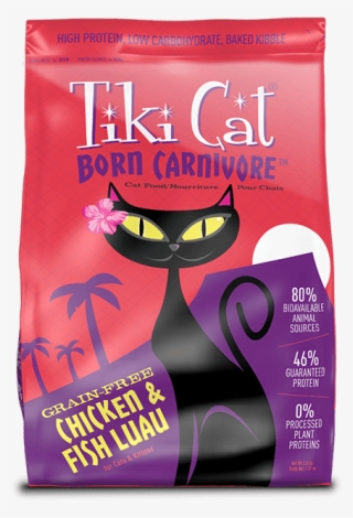 Previous - Next - Tiki Cat Born Carnivore Chicken & Fish Luau