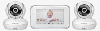 Motorola Mbp38s-2 Digital Video Baby Monitor With 2 - Motorola Dual Baby Monitor