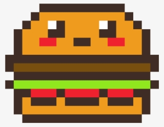 Hamburger Pixel Art - Pixel Burger