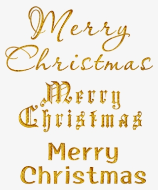 Merry Christmas Gold Png - Merry Christmas Transparent Gold