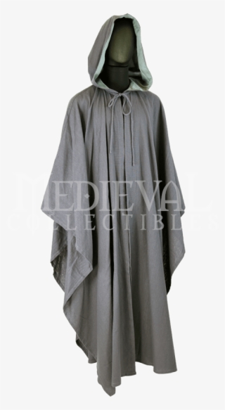 Gray Cloak With Sleeves