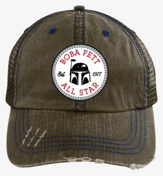 Boba Fett Star Wars All Star Converse Logo 6990 Distressed - Hat