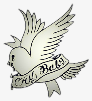 Tattoo Crybaby Aesthetic Bird Lilpeep Stickerfromraine - Lil Peep Crybaby Album