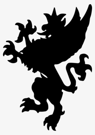 Bird, Creature, Feathers, Fictional, Griffin, Lion - Griffin Silhouette Png