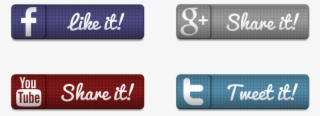 Social Media Sharing Buttons Free Vector And Png - Youtube