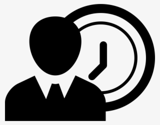 Png File Svg - Man With Clock Icon