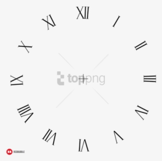Free Png Roman Numerals Png Image With Transparent - Wall Clock