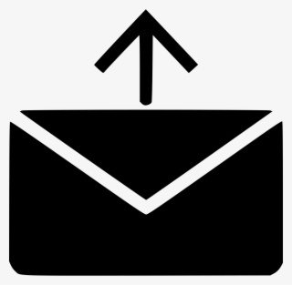 Clip Black And White Library Mail Send Arrow Up Png - Sign