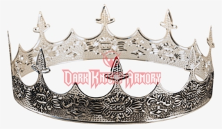 Silver Medieval Crown - Silver Crown Png