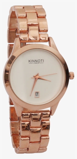 Analog Rose Gold Plated Pearl Dial Women's