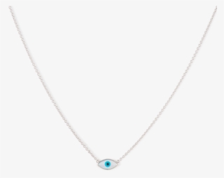Silver Evil Eye Necklace - Necklace