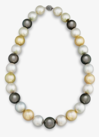 Multi-color South Sea Pearl Necklace - South Sea Pearl