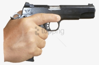 Free Png Hand With Gun No Background Png Image With - Gun In Hand Png