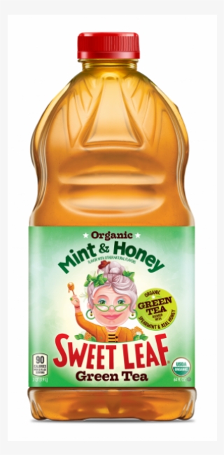 Sweet Leaf Organic Mint & Honey Green Tea 64 Oz Plastic - Sweetleaf