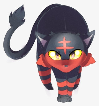 Litten Pokemon - Google Search - Red Black Cat Pokemon