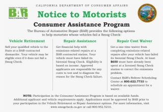 Notice To Consumers Png Image - Consumer Assistance Program Id