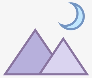 This Icon Contains Two Triangles Representing Mountains - Triangle